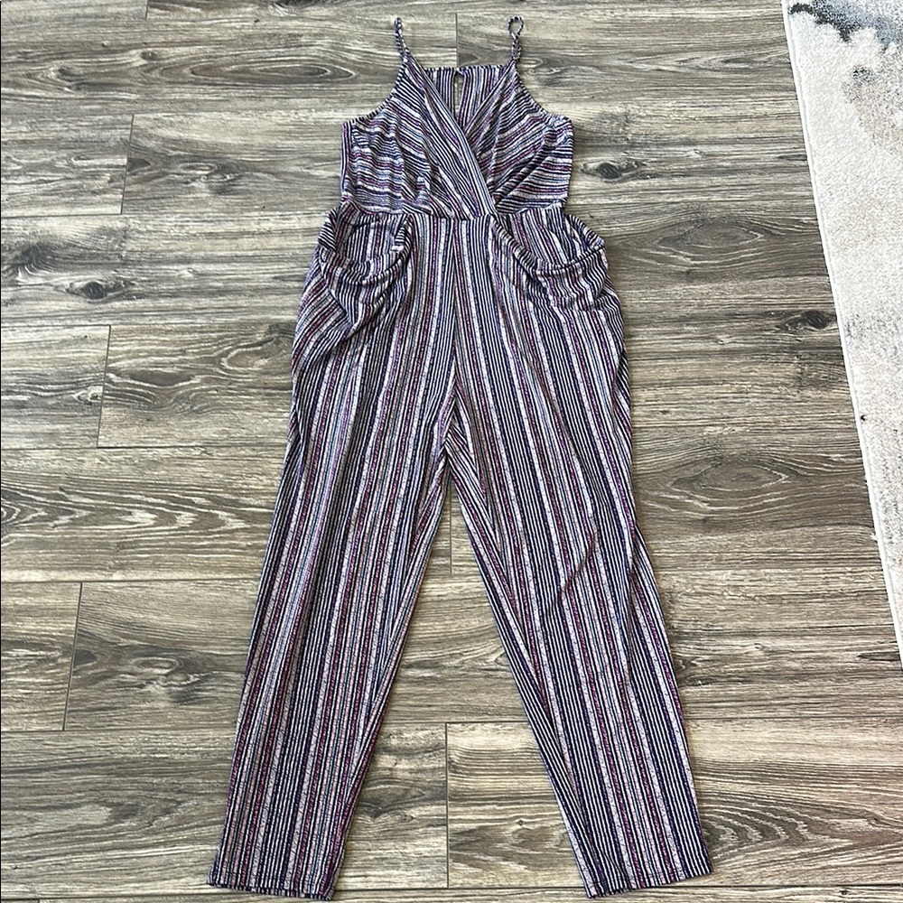 BCBGeneration Striped Jumpsuit